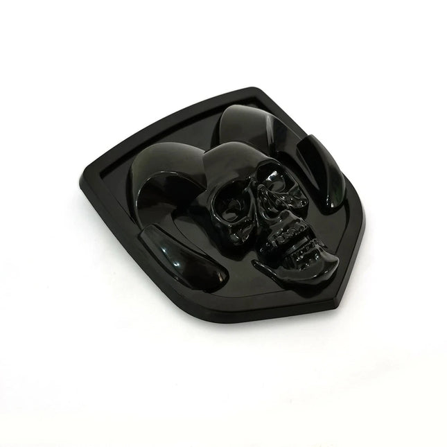 Grille Skull Emblem Badge 3D Replacement for 2006-2009 RAM 1500 2500 Black