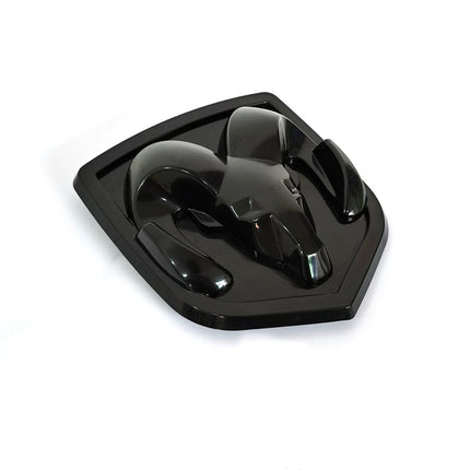 Grille Emblem Badge for 2006-2012 Ram 1500/2500 Genuine Replacement (Black/Red)