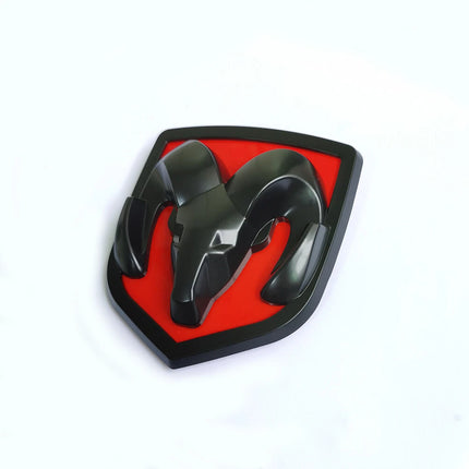 Grille Emblem Badge for 2006-2012 Ram 1500/2500 Genuine Replacement (Black/Red)