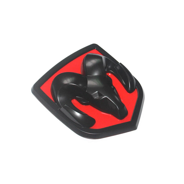 Grille Emblem Badge for 2006-2012 Ram 1500/2500 Genuine Replacement (Black/Red)