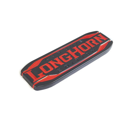 1Pack Emblem for 2019-2025 RAM1500 2500 LARAMIE LONGHORN Badge (Black/Red/Chrome)