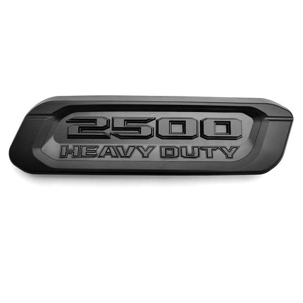 2Pack Emblems for RAM 2500 Heavy Duty Hood Badges (Black/Red/Chrome)