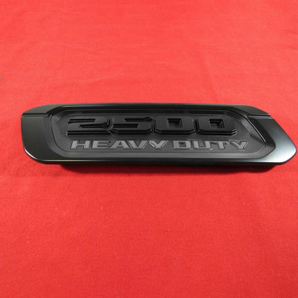 2Pack Emblems for RAM 2500 Heavy Duty Hood Badges (Black/Red/Chrome)