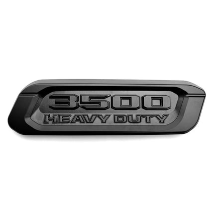 2Pack Emblems for RAM 3500 Heavy Duty Hood Badges (Black/Red/Chrome)