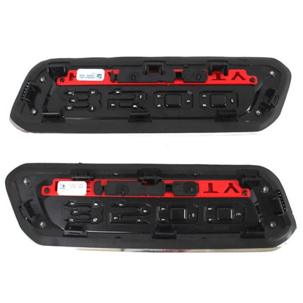 2Pack Emblems for RAM 3500 Heavy Duty Hood Badges (Black/Red/Chrome)