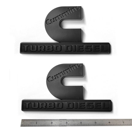 2Pack Emblems for 2019+ Ram 2500/3500 Cummins Turbo Diesel Badge