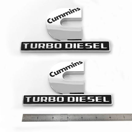 2Pack Emblems for 2019+ Ram 2500/3500 Cummins Turbo Diesel Badge