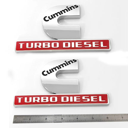2Pack Emblems for 2019+ Ram 2500/3500 Cummins Turbo Diesel Badge
