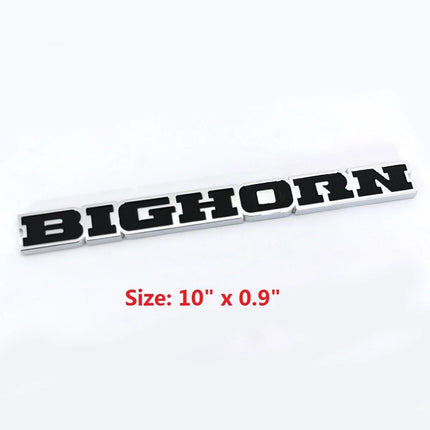 1Pack Badge For 2019-2020 RAM Bighorn Tailgate Emblem 68282632AC (Black/Red/Chrome)