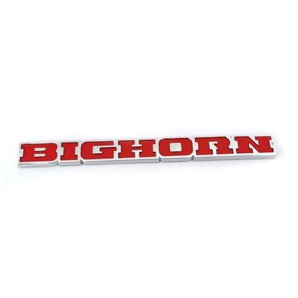 1Pack Badge For 2019-2020 RAM Bighorn Tailgate Emblem 68282632AC (Black/Red/Chrome)