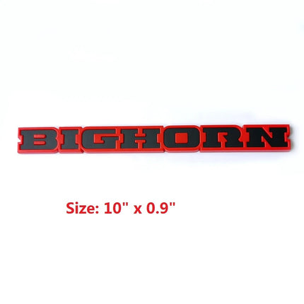1Pack Badge For 2019-2020 RAM Bighorn Tailgate Emblem 68282632AC (Black/Red/Chrome)