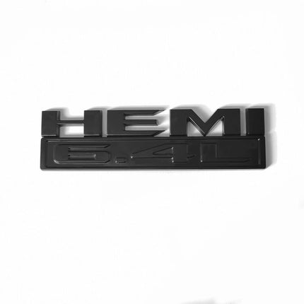 2Pack Badges For 2019-2024 RAM 2500 3500 6.4L HEMI Emblem Replacement (Black/Red/White/Chrome)