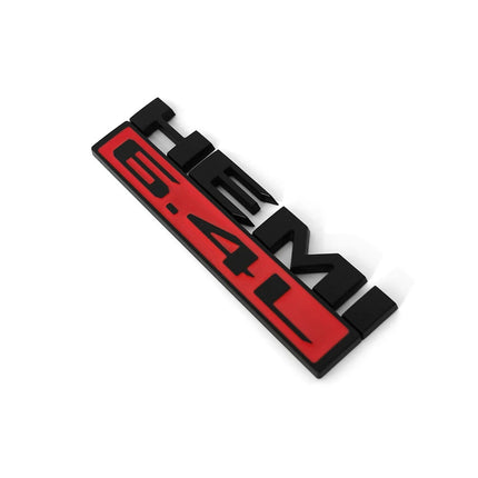 2Pack Badges For 2019-2024 RAM 2500 3500 6.4L HEMI Emblem Replacement (Black/Red/White/Chrome)
