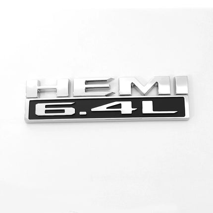2Pack Badges For 2019-2024 RAM 2500 3500 6.4L HEMI Emblem Replacement (Black/Red/White/Chrome)