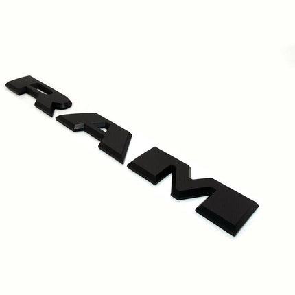 2Pack Front Emblems for 2019 2020 RAM 1500 2500 3500 Badge (Black/Red/Chrome)