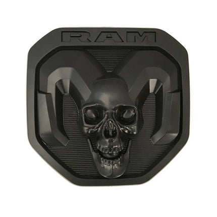 Skull Emblem for 2019+ RAM 1500/2500/3500 Tailgate Badge Replacement (Black/Red/Chrome)