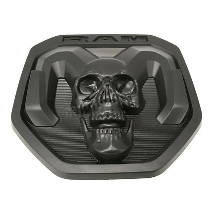 1Pack Skull Tailgate Badge For 2019-2024 RAM 1500/2500/3500 Emblem (Black/Red/Chrome)
