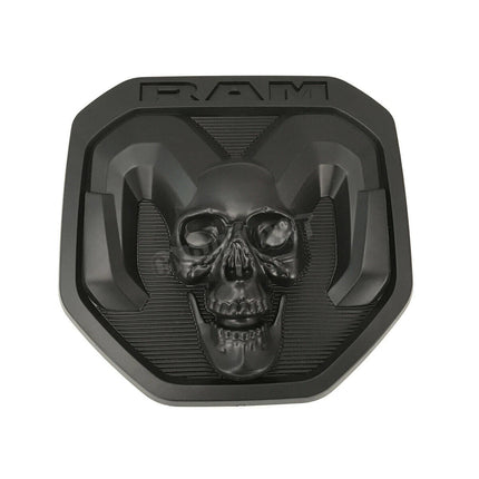 1Pack Skull Tailgate Badge For 2019-2024 RAM 1500/2500/3500 Emblem (Black/Red/Chrome)
