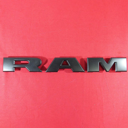 1Pack Grille Emblem for 2019 -2024 RAM 1500 Front Badge Replacement (Black/Red/Chrome)