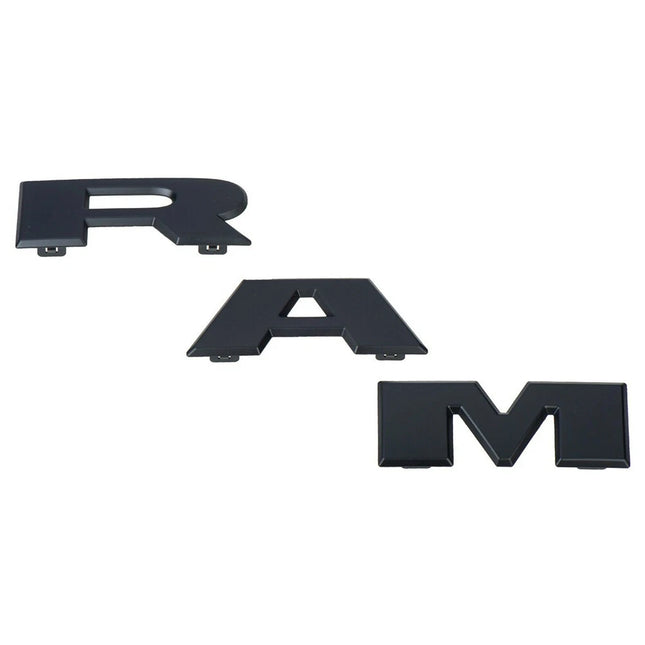 1Pack Grille Emblem for 2019 -2024 RAM 1500 Front Badge Replacement (Black/Red/Chrome)
